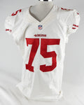 2015 San Francisco 49ers Alex Boone #75 Game Issued White Jersey 48 347