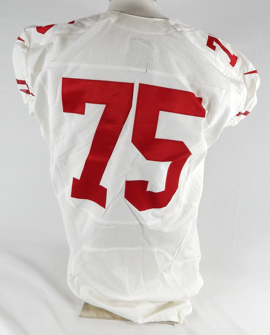 2015 San Francisco 49ers Alex Boone #75 Game Issued White Jersey 48 347 Pic2