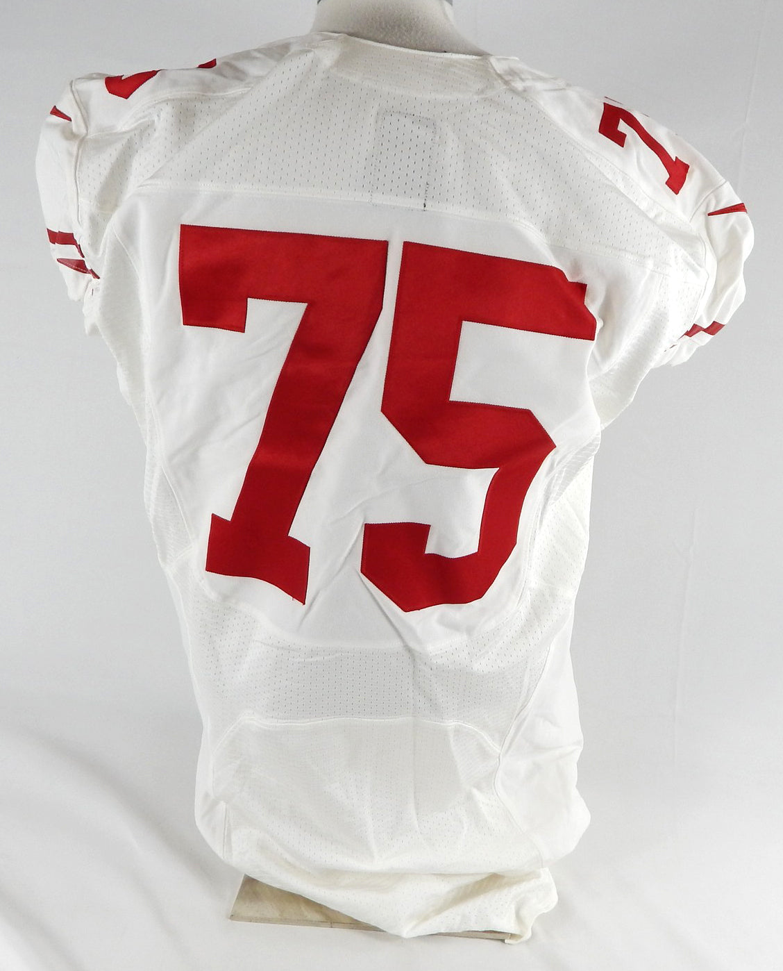 2015 San Francisco 49ers Alex Boone #75 Game Issued White Jersey 48 347 Pic2