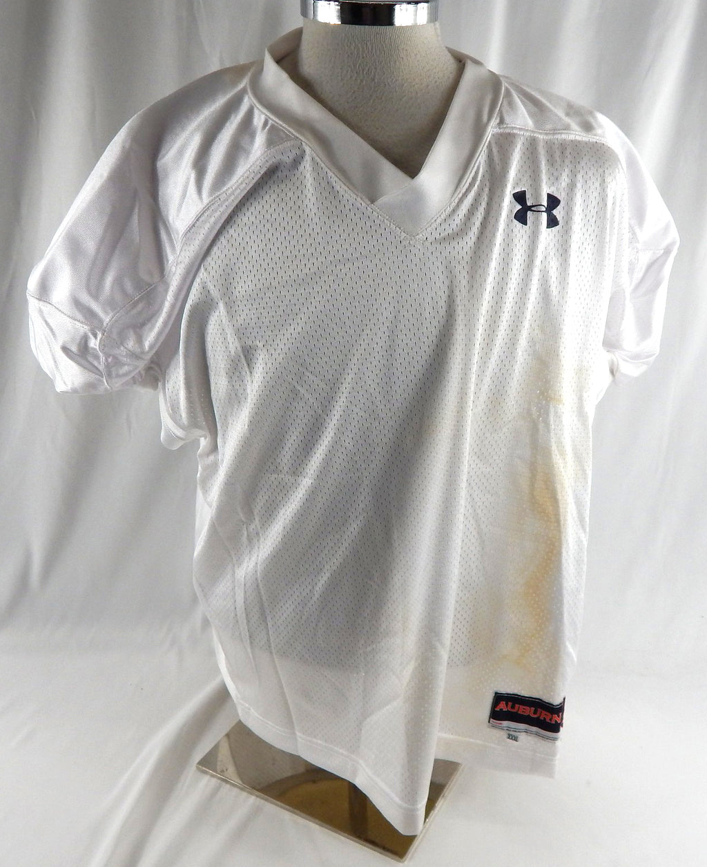 2008 Auburn Tigers Blank Game Issued White Practice Jersey XXXL 942