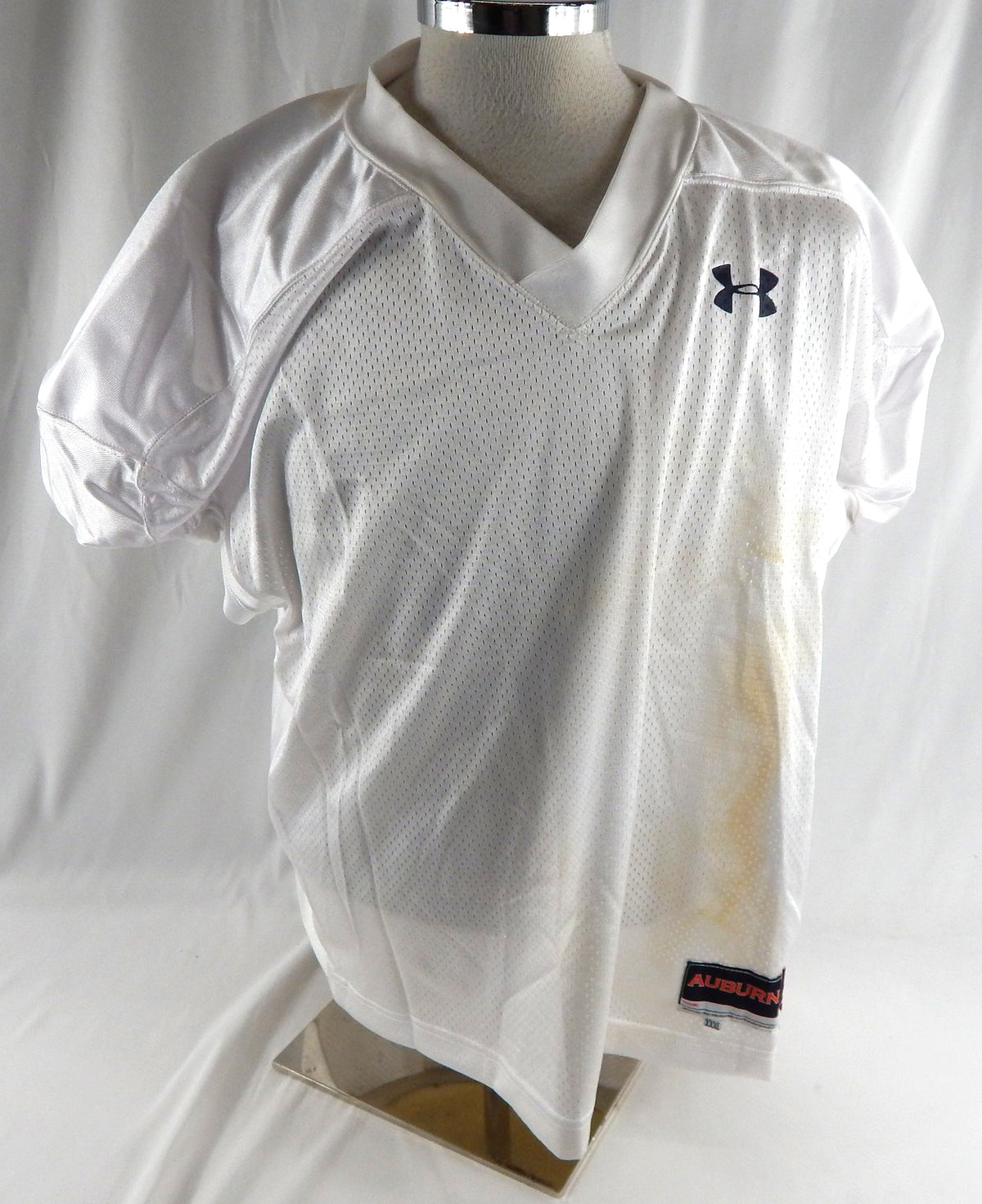 2008 Auburn Tigers Blank Game Issued White Practice Jersey XXXL 942