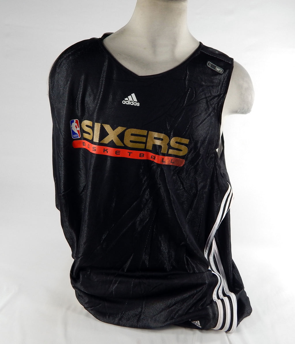 2000s Philadelphia 76ers Game Issued Black Practice Jersey 3XL DP72091