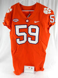 2017-22 Clemson Tigers #59 Game Issued Pos Used Orange Jersey Football NP R 46 8