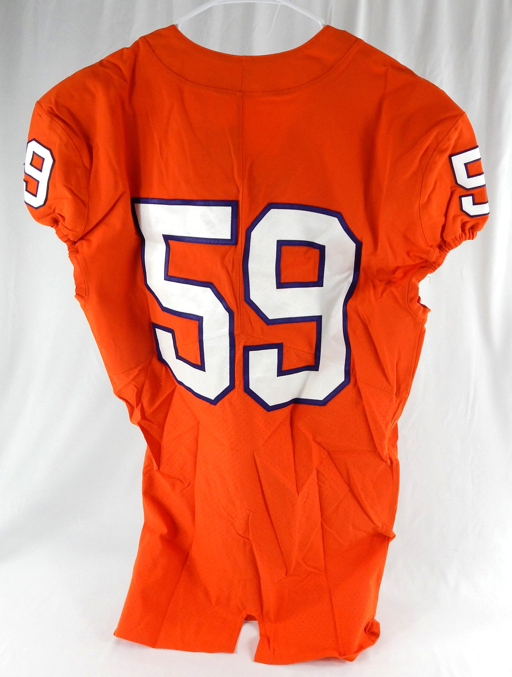 2017-22 Clemson Tigers #59 Game Issued Pos Used Orange Jersey Football NP R 46 8 Pic2