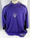2004-05 Toronto Raptors Game Issued Purple Warm Up Shirt 4XLT DP16265