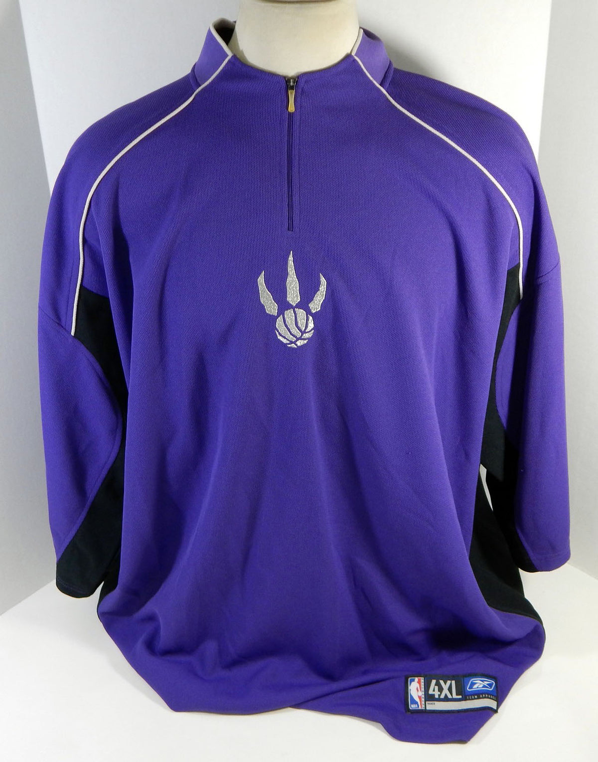 2004-05 Toronto Raptors Game Issued Purple Warm Up Shirt 4XLT DP16265