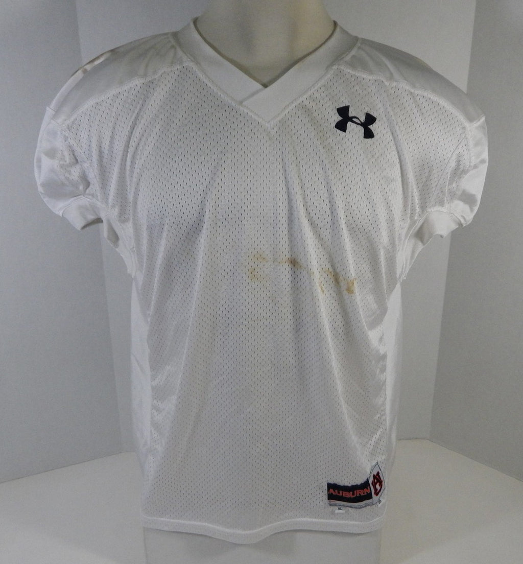 2006 Auburn Tigers Game Used White Football Practice Jersey XL DP11248