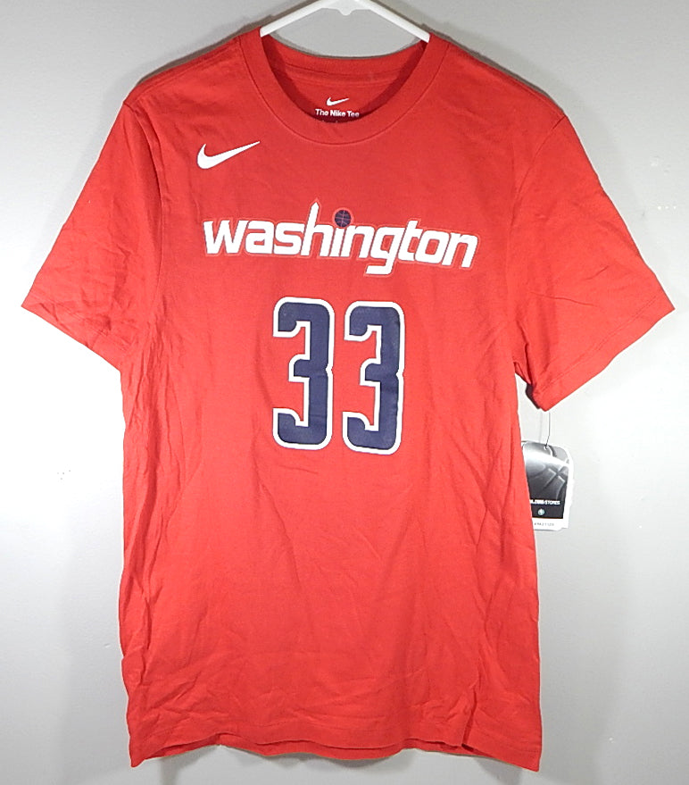 Kyle Kuzma #33 Washington Wizards The Nike Tee T-Shirt Shirt Red New Small