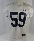 2007 Auburn Tigers #59 Game Used White Football Practice Jersey Size: XL DP11249
