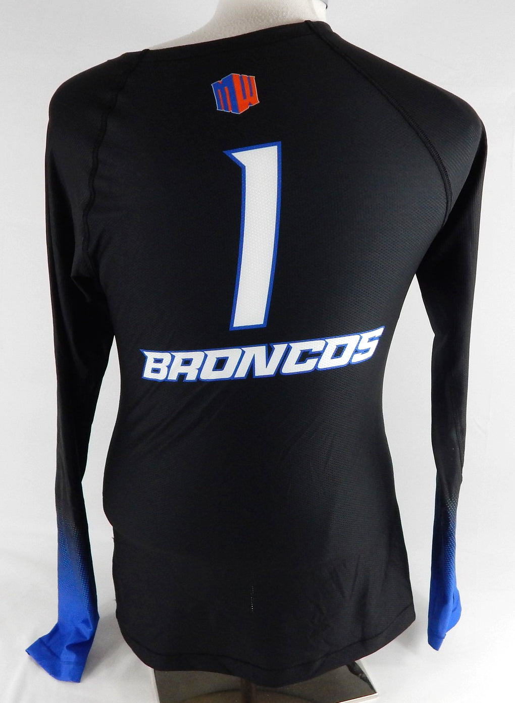 2022 Boise State Broncos #1 Game Used Black Jersey Volleyball M DP105778 Pic2