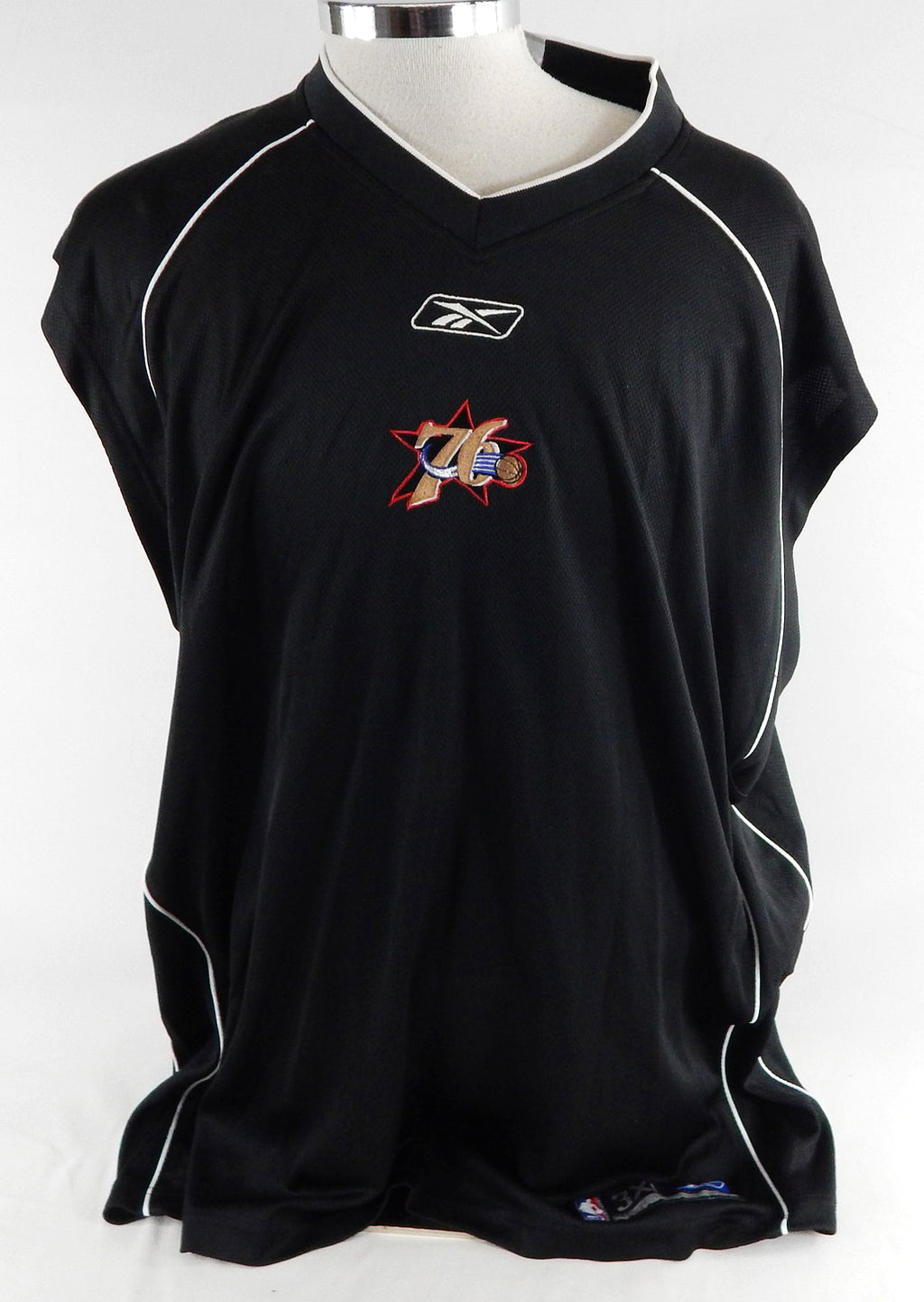 2004-05 Philadelphia 76ers Aaron McKie #8 Game Used Black Tank Top Shirt 3XL 153