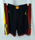 2025-26 Atlanta Hawks CJ McCollum #3 Game Used Black Basketball Shorts 38 113865