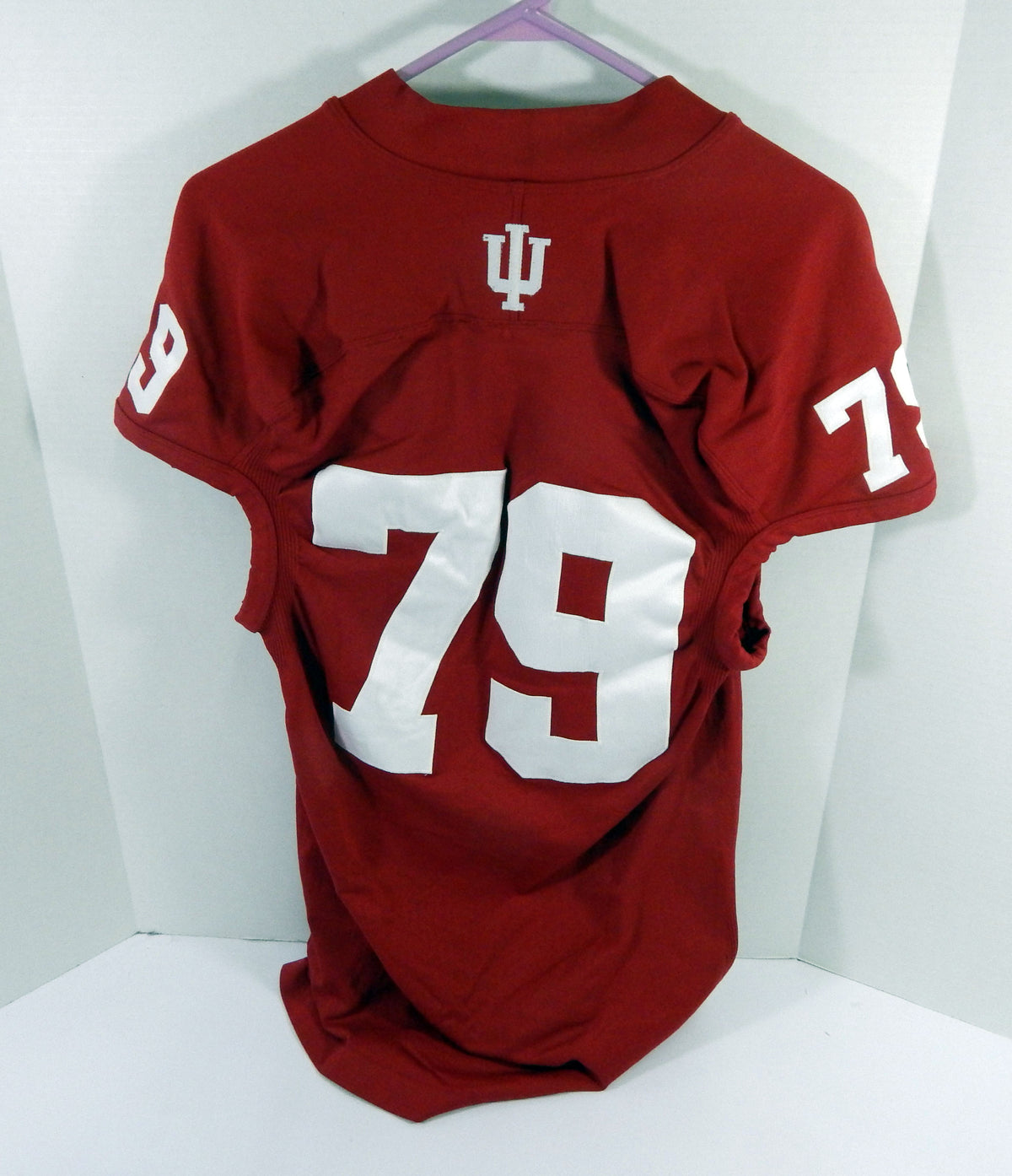 2012 Indiana Hoosiers #79 Game Used Red Jersey Name Plate Removed DP64594 Pic2