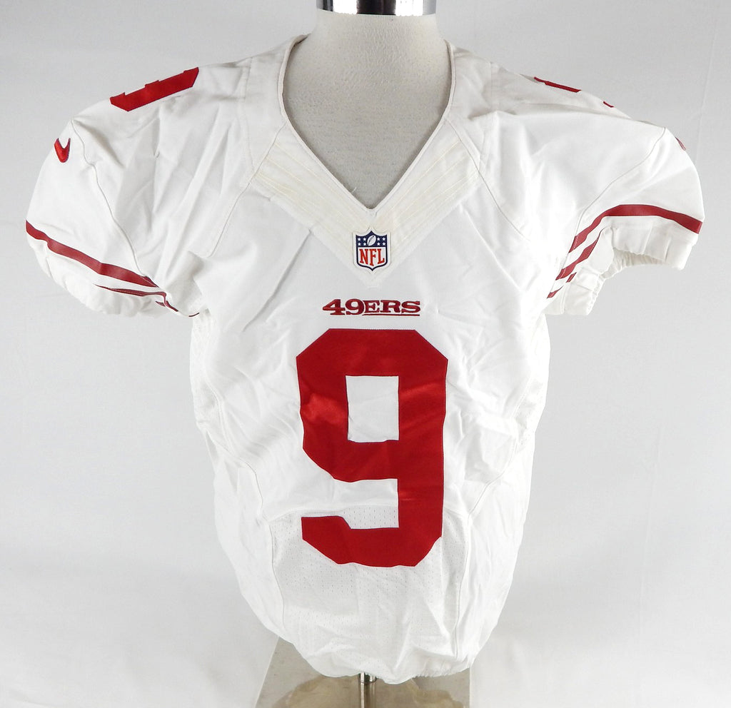 2013 San Francisco 49ers Phil Dawson #9 Game Issued White Jersey 46 352