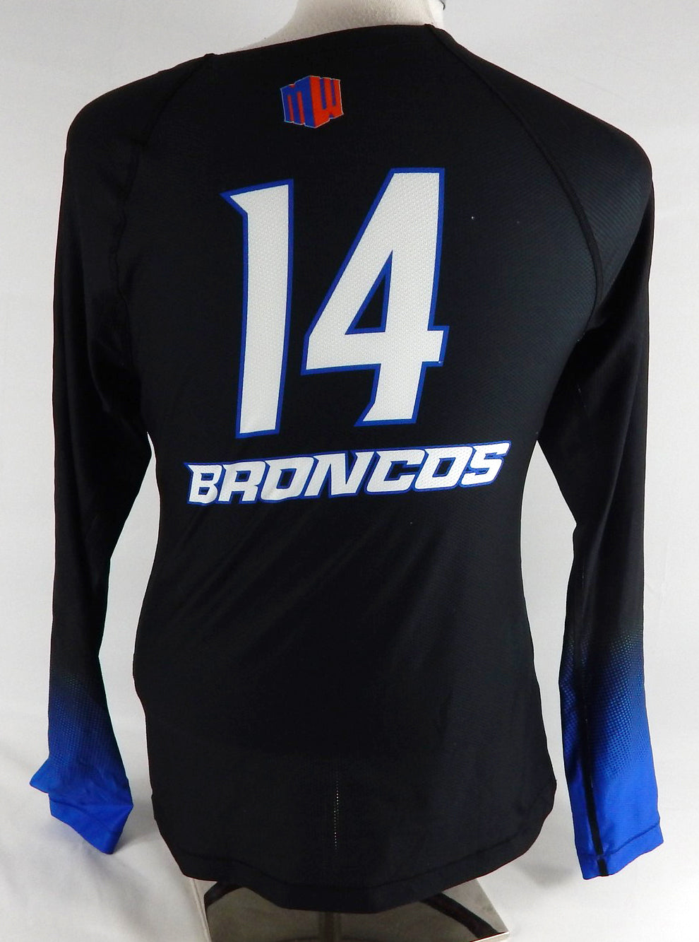 2022 Boise State Broncos #14 Game Used Black Jersey Volleyball M DP105780 Pic2