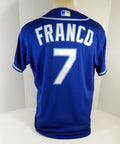 2020 Kansas City Royals Maikel Franco #7 Blue Jersey DG Patch 71