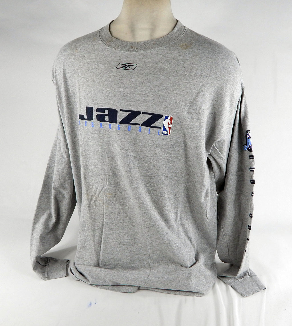 2000s Utah Jazz Team Issued Grey Training Shirt XLT DP68350