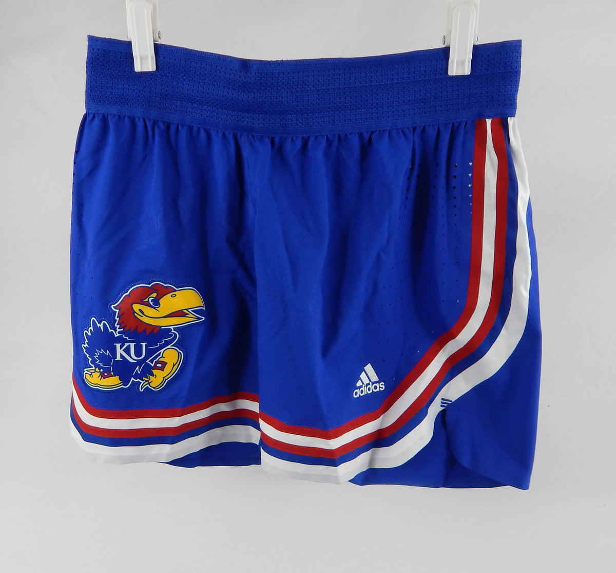 2022-23 Kansas Jayhawks Game Issued Blue Shorts Basketball MN2 583
