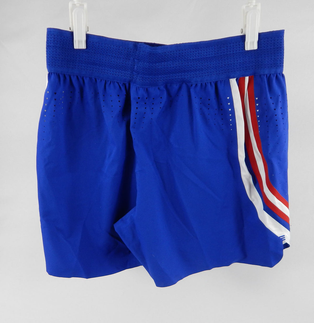 2022-23 Kansas Jayhawks Game Issued Blue Shorts Basketball MN2 583 Pic2
