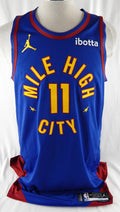 2025-26 Denver Nuggets Bruce Brown #11 Game Used Blue Jersey Statement 12 Pts