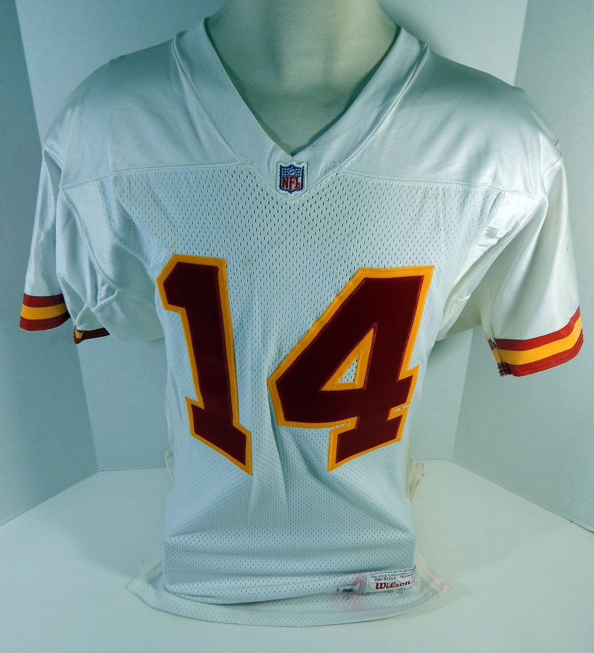 1996 Kansas City Chiefs R Anderson #14 Game Issued White Jersey 42 DP16396 Pic2