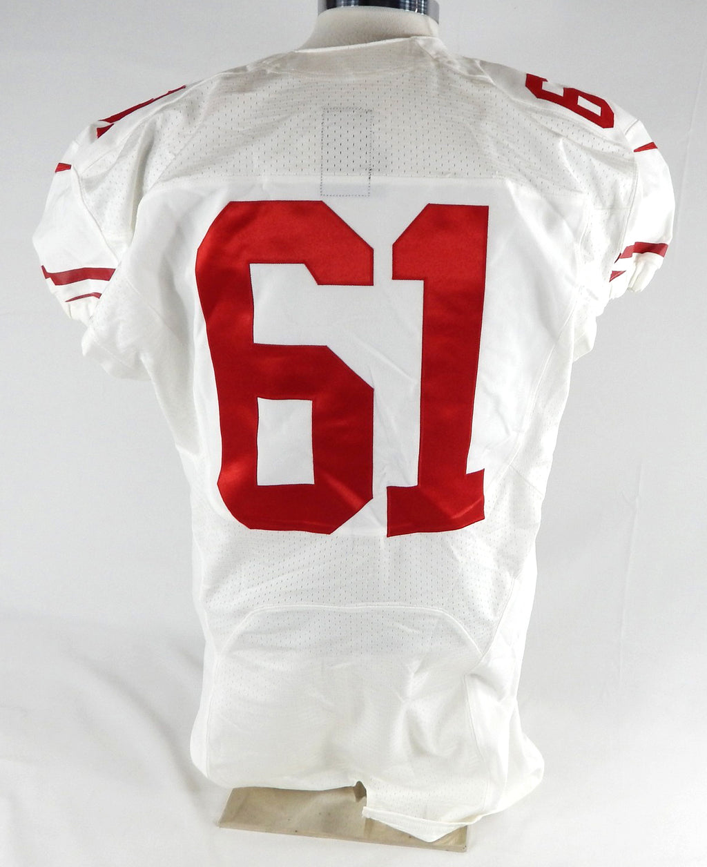 2013 San Francisco 49ers #61 Game Issued White Jersey 46 353 Pic2