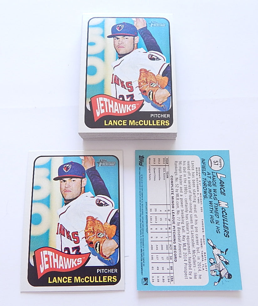 Lot of (26) 2014 Topps Heritage Minors Lance McCullers #57 Jethawks