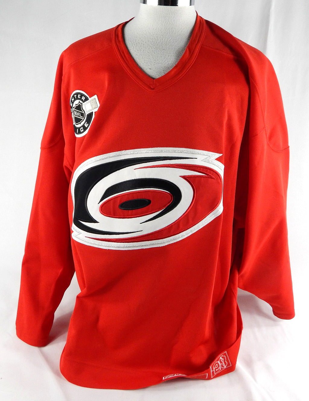 1990s Carolina Hurricanes Game Used Red Practice Jersey 58 055