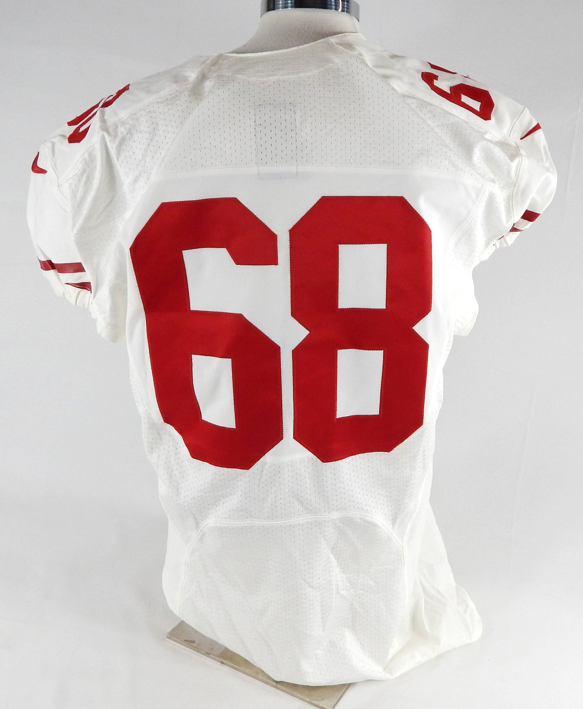 2012 San Francisco 49ers Leonard Davis #68 Game Issued White Jersey 50 356 Pic2