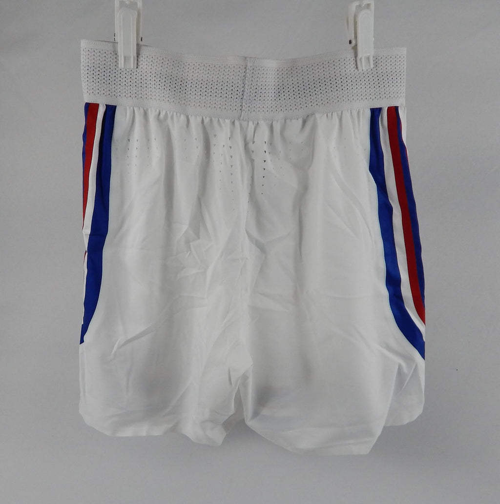2023-24 Kansas Jayhawks Game Issued White Shorts Basketball S 587 Pic2