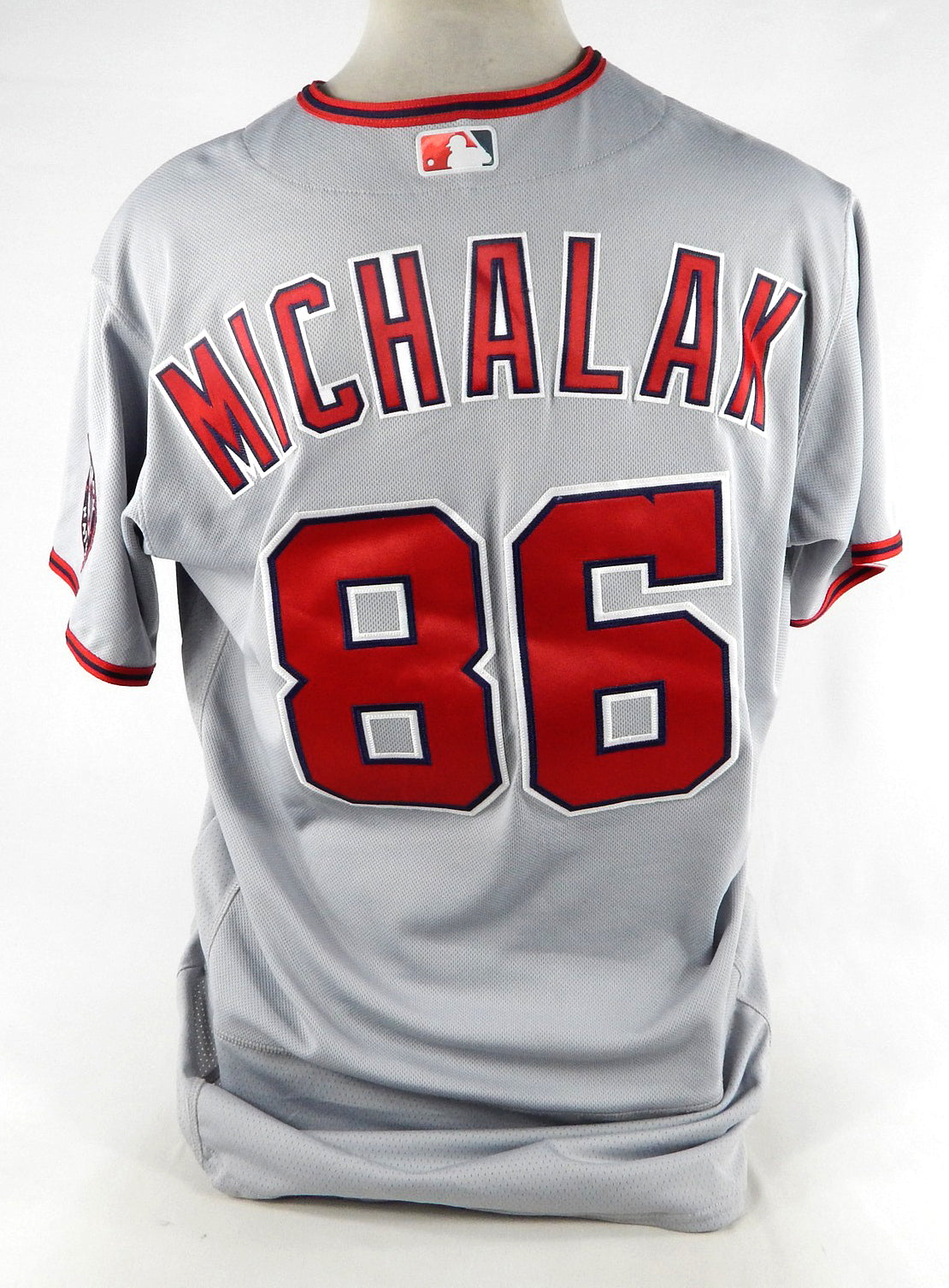 2022 Washington Nationals Chris Michalak #86 Game Issued Pos Used Grey Jersey 9