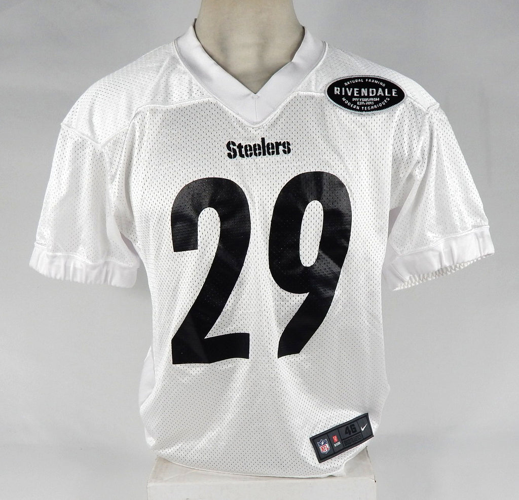 2018 Pittsburgh Steelers Brian Allen #29 Game Issued White Practice Jersey 46 20
