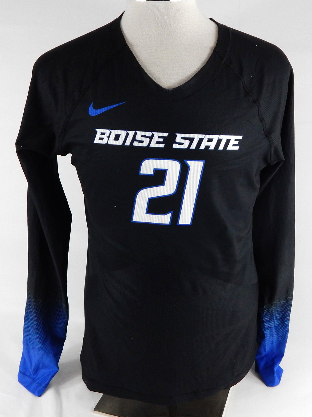 2022 Boise State Broncos #21 Game Used Black Jersey Volleyball L DP105786
