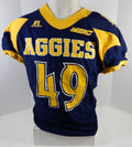 North Carolina A&T State Aggies #49 Game Issued Navy Jersey XL DP24740