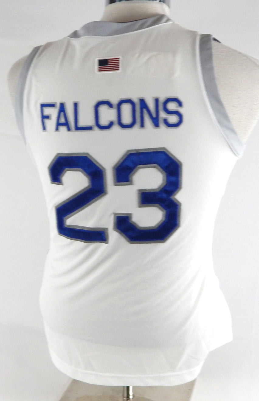 2022-23 Air Force Falcons #23 Game Issued Pos Used White Jersey Basketball L 482 Pic2