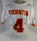 1999 Kansas City Chiefs Thornton #4 Game Issued White Jersey 44 DP16401