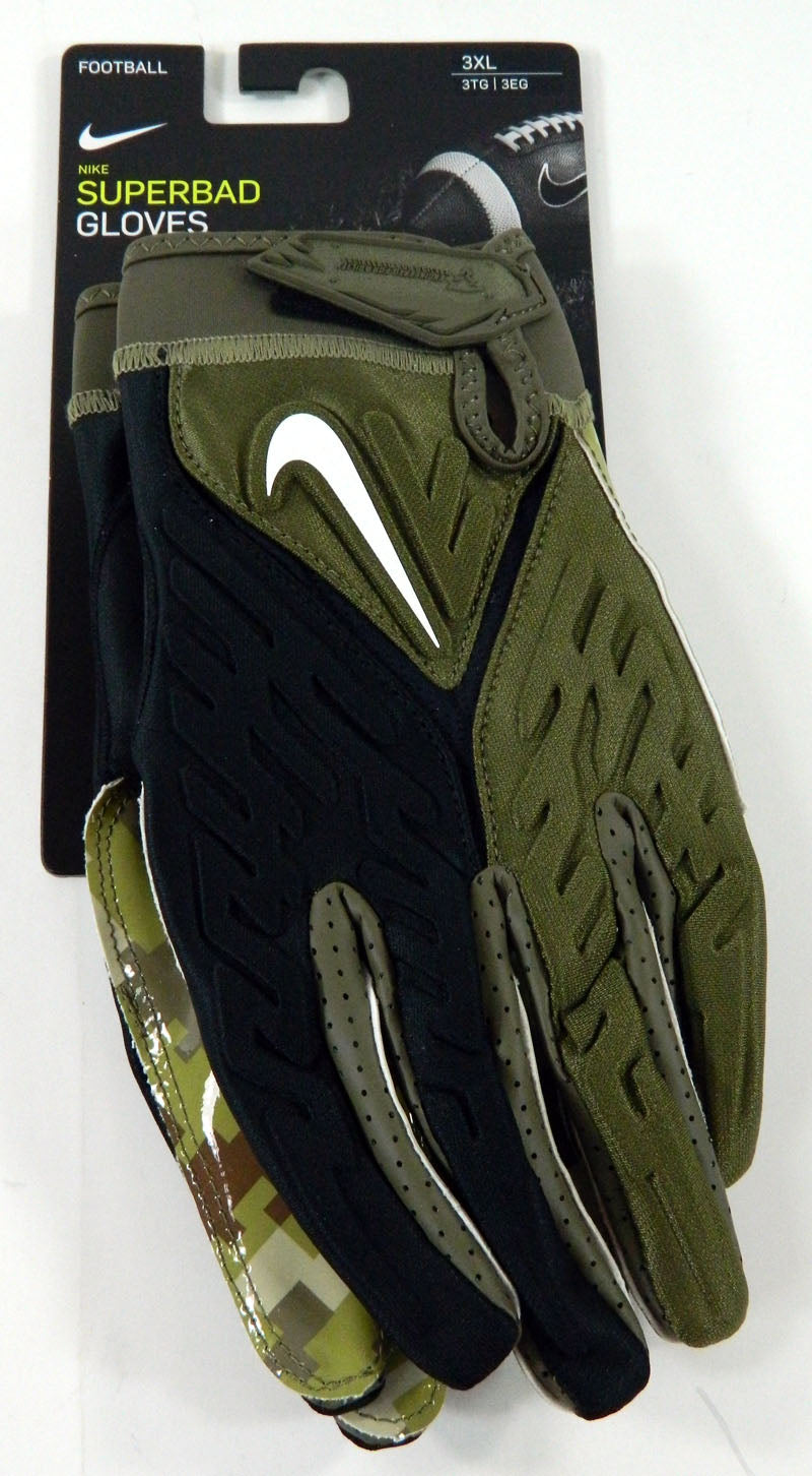 New Pittsburgh Steelers Team Issued Nike Superbad Football Receiver Gloves Size 3XL
