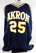 Akron Zips Marco Morgan #25 Game Used Navy Jersey Basketball 50 101