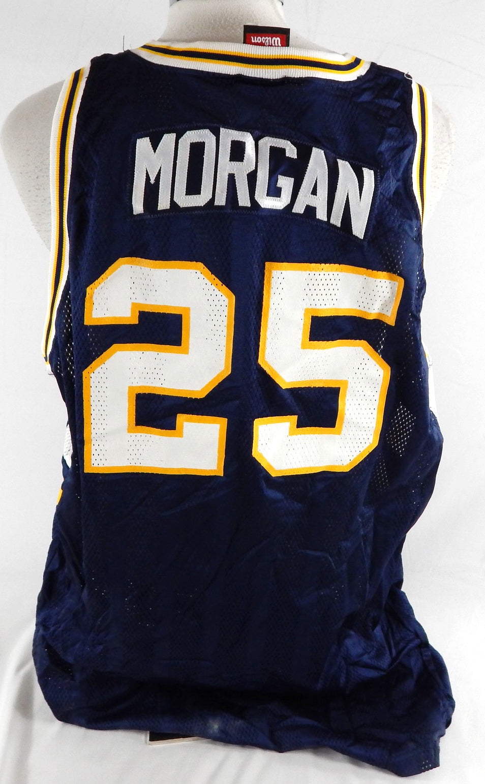 Akron Zips Marco Morgan #25 Game Used Navy Jersey Basketball 50 101 Pic2