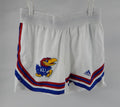 2023-24 Kansas Jayhawks Game Issued White Shorts Basketball SN2 592
