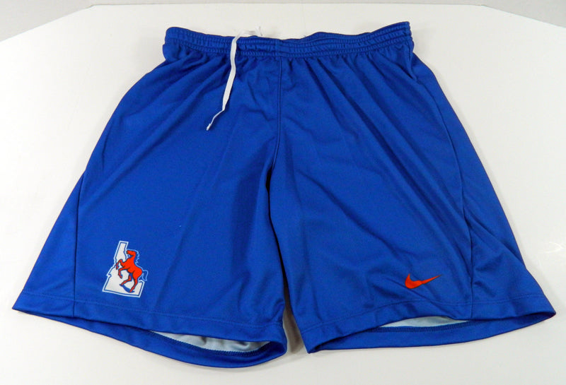 Boise State Broncos Team Issued Royal Blue Nike Track Shorts Size S New