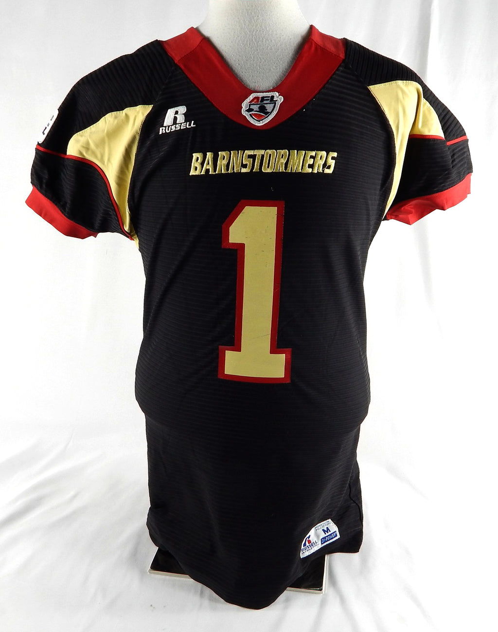 2013 Iowa Barnstormers Eric McIntosh #1 Game Used Signed Black Jersey M 295