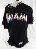 2012-18 Miami Marlins Ryan Newell #67 Game Used Black Jersey 48 968