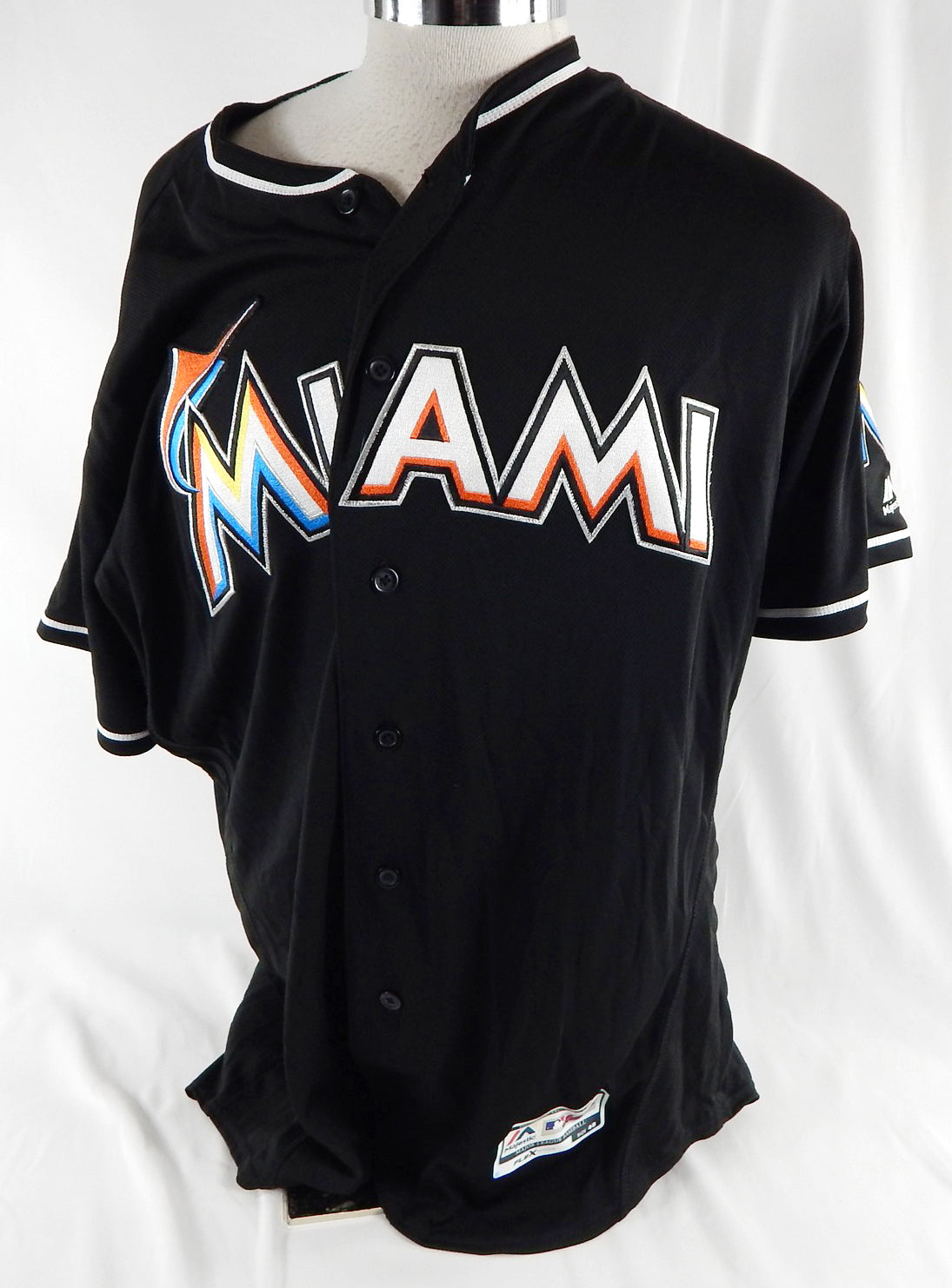 2012-18 Miami Marlins Ryan Newell #67 Game Used Black Jersey 48 968