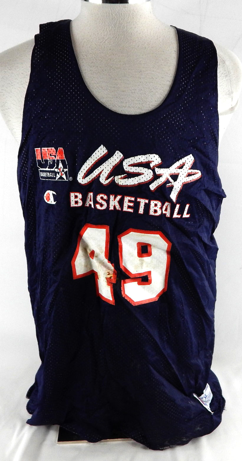 Team USA Basketball #49 Game Issued Navy Jersey XL 102 Pic2