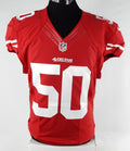 2015 San Francisco 49ers #50 Game Used Red Jersey 44 737