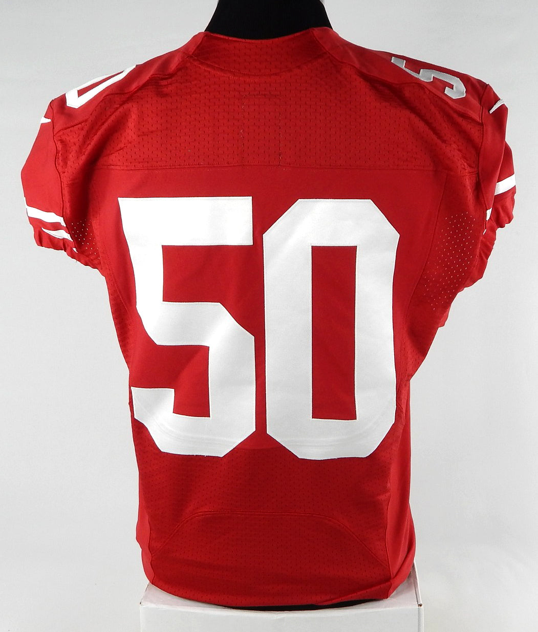 2015 San Francisco 49ers #50 Game Used Red Jersey 44 737 Pic2