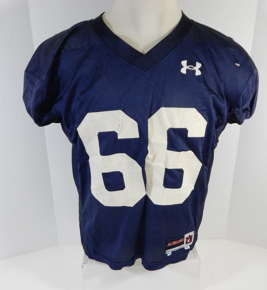 2006 Auburn Tigers #66 Game Used Navy Football Practice Jersey XL DP11274
