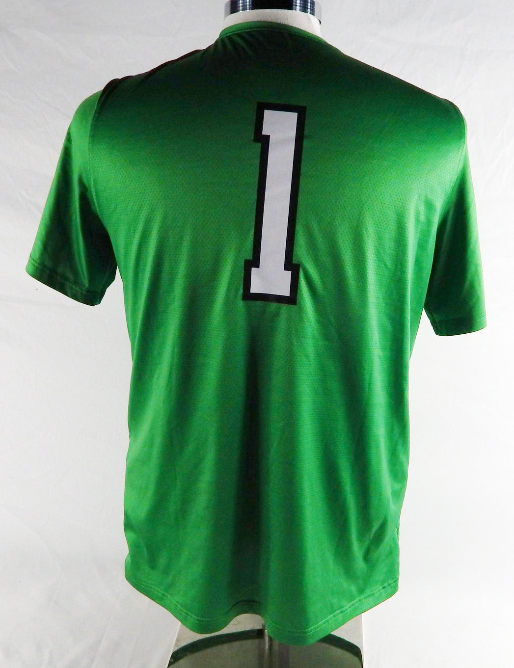 2018 Texas Tech Red Raiders #1 Game Used Green Jersey Womens Soccer L 671 Pic2