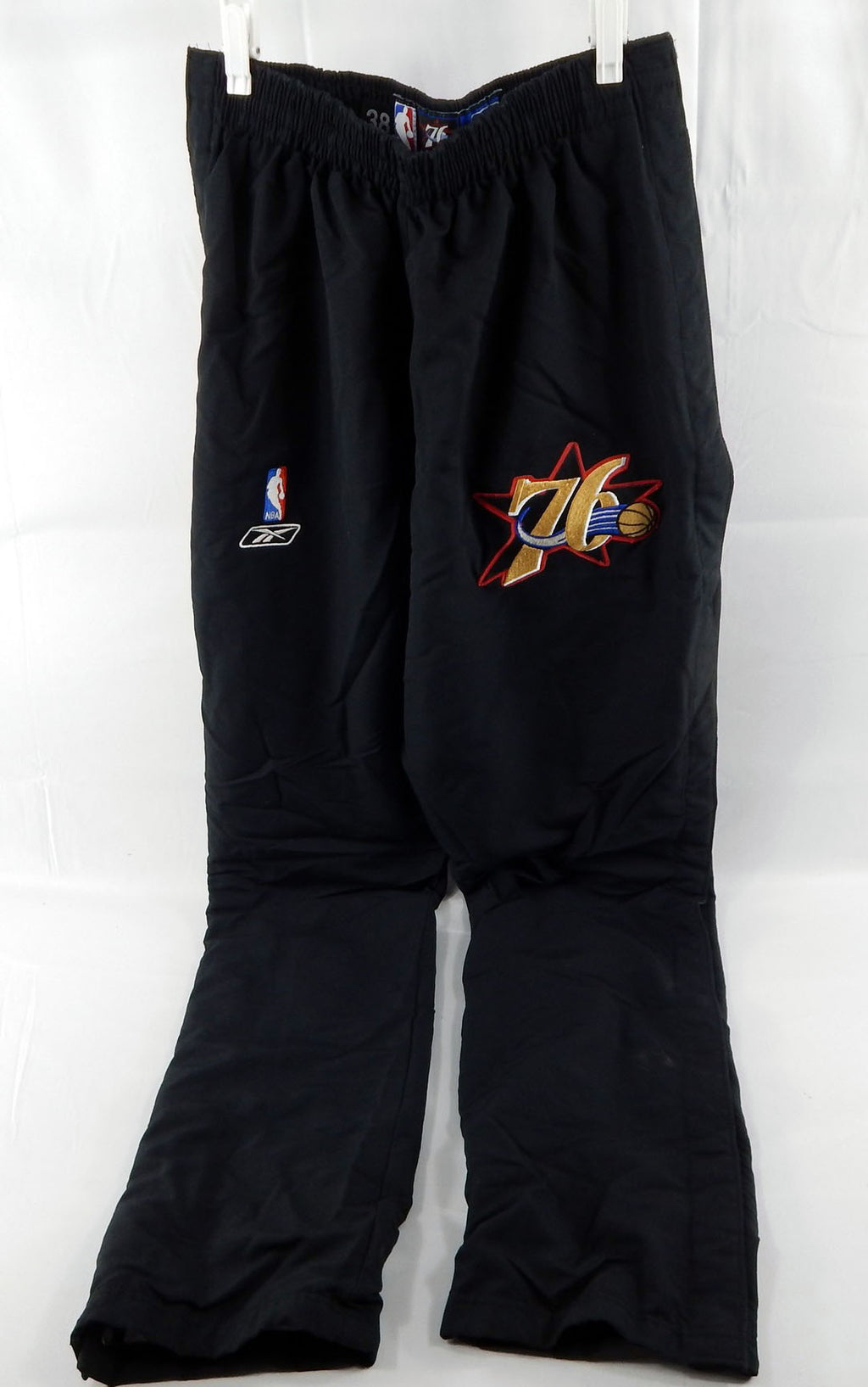 2004-05 Philadelphia 76ers John Salmons #7 Game Used Black Warm Up Pants 38 758